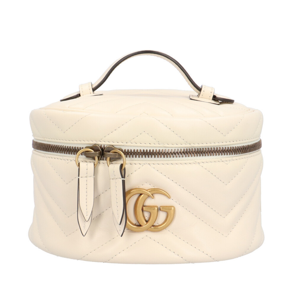 Gucci Cream Shoulder Bag with Gold Accents